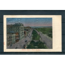 CIUDAD DE BUENOS AIRES PASEO DE JULIO ANTIGUA TARJETA POSTAL